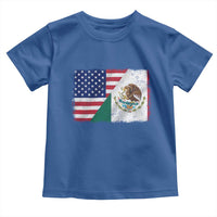American Mexican Flag Toddler T Shirt Mexico Heritage Half Mexican Roots - Wonder Print Shop