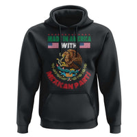 Made In America With Mexican Parts Hoodie Mexico Coat of Arms Half Mexican Roots - Wonder Print Shop
