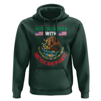 Made In America With Mexican Parts Hoodie Mexico Coat of Arms Half Mexican Roots - Wonder Print Shop