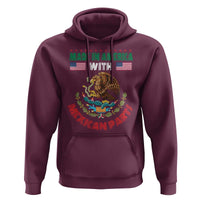 Made In America With Mexican Parts Hoodie Mexico Coat of Arms Half Mexican Roots - Wonder Print Shop
