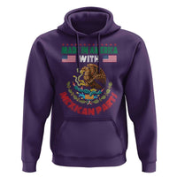 Made In America With Mexican Parts Hoodie Mexico Coat of Arms Half Mexican Roots - Wonder Print Shop