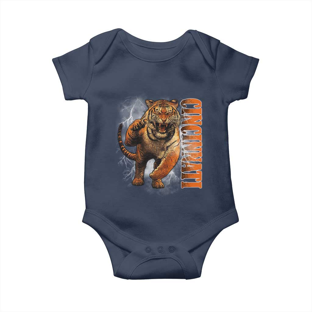 Cincinnati Tiger Baby Onesie Bootleg Vintage - Wonder Print Shop