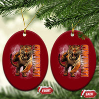 Cincinnati Tiger Ceramic Ornament Bootleg Vintage - Wonder Print Shop