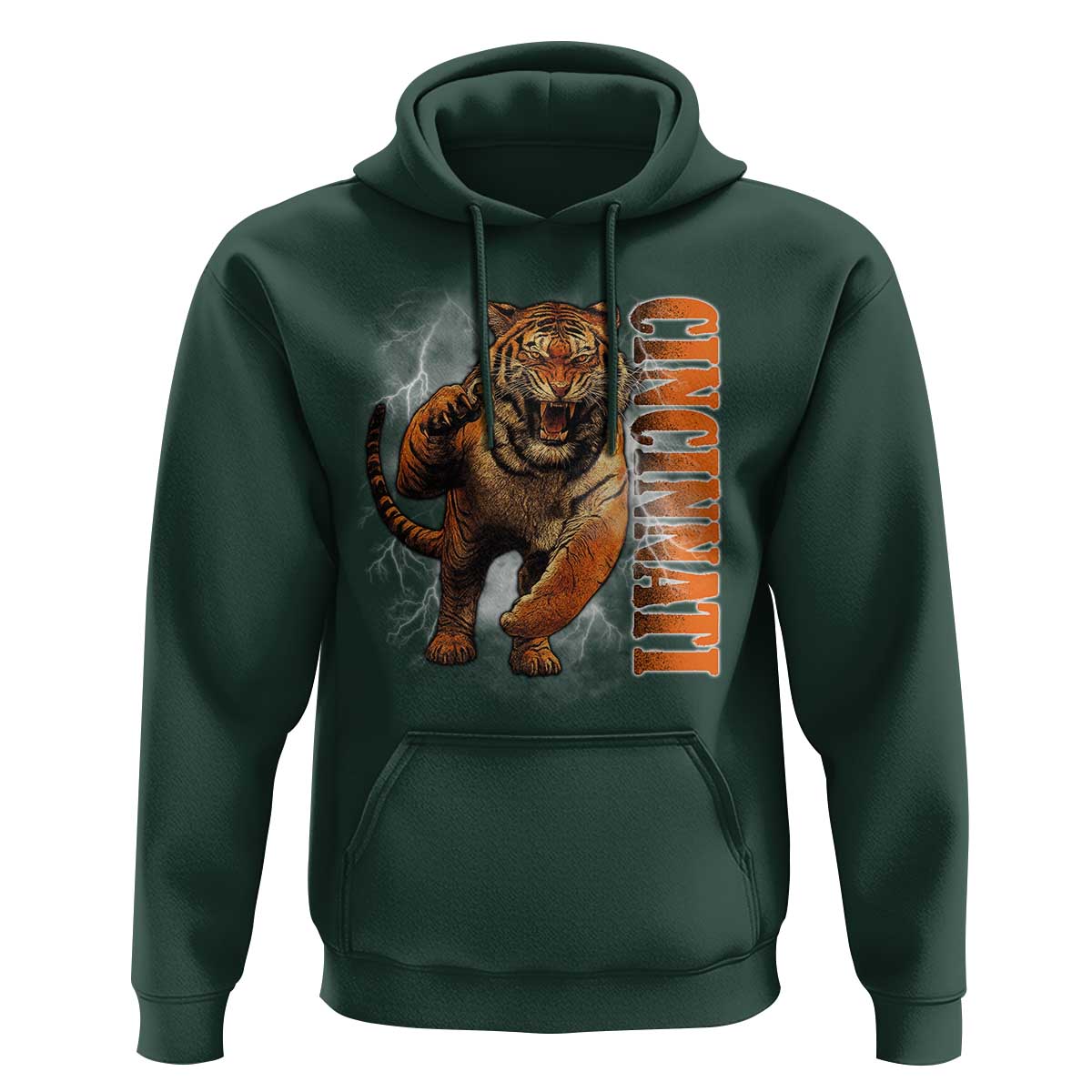 Cincinnati Tiger Hoodie Bootleg Vintage - Wonder Print Shop