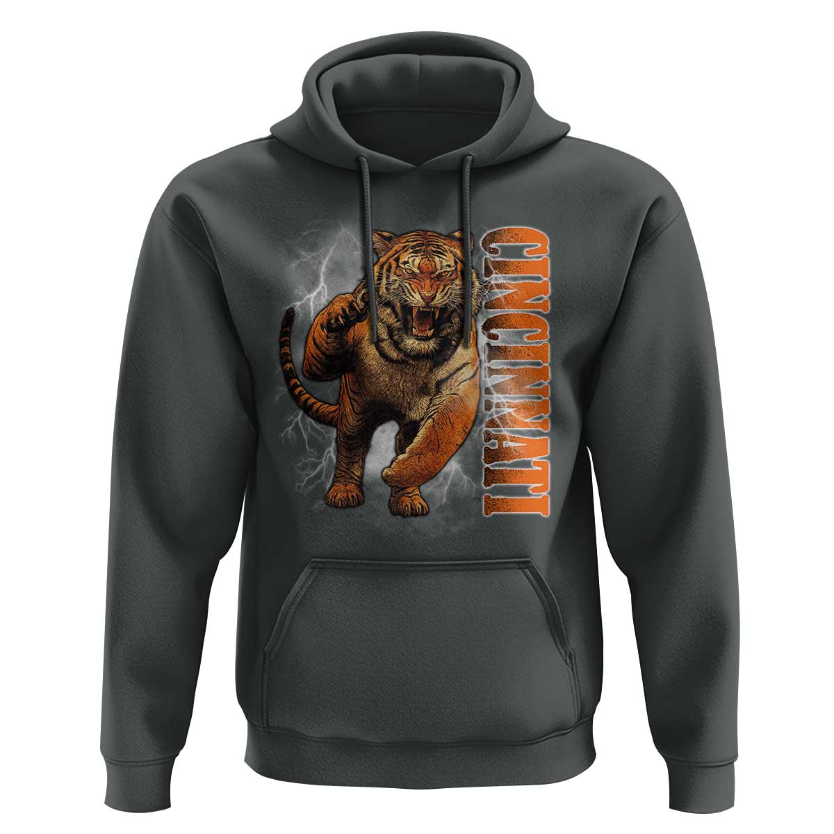 Cincinnati Tiger Hoodie Bootleg Vintage - Wonder Print Shop