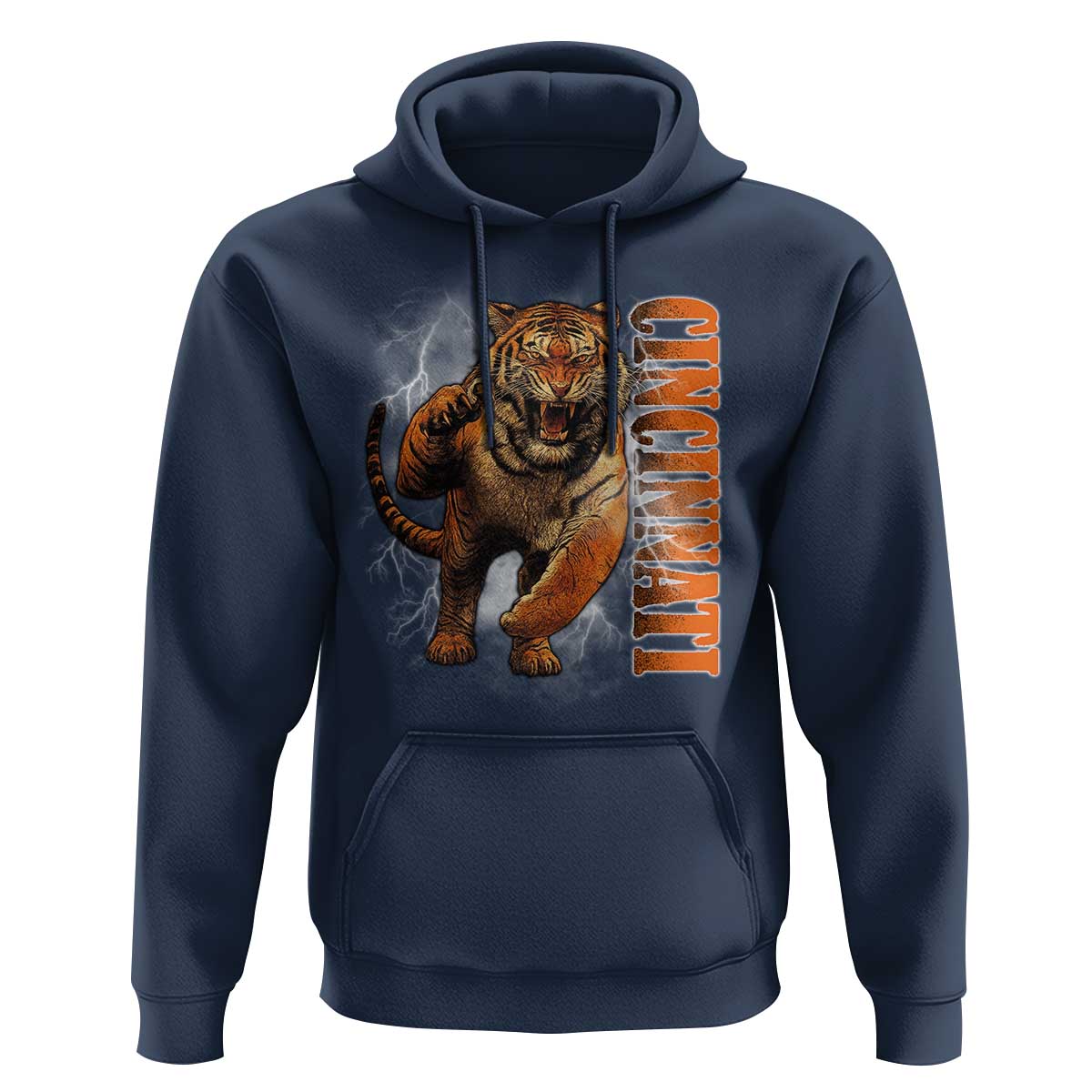 Cincinnati Tiger Hoodie Bootleg Vintage - Wonder Print Shop