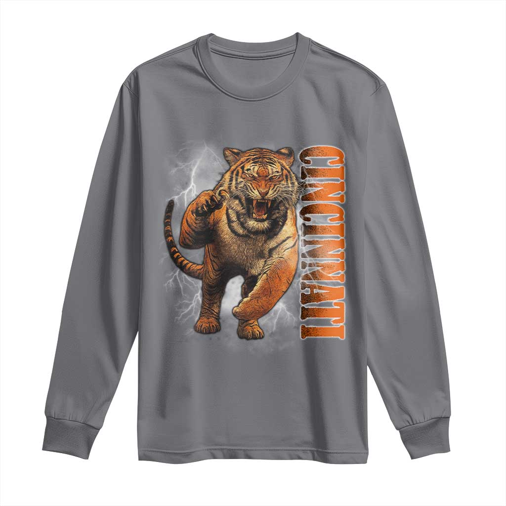Cincinnati Tiger Long Sleeve Shirt Bootleg Vintage - Wonder Print Shop