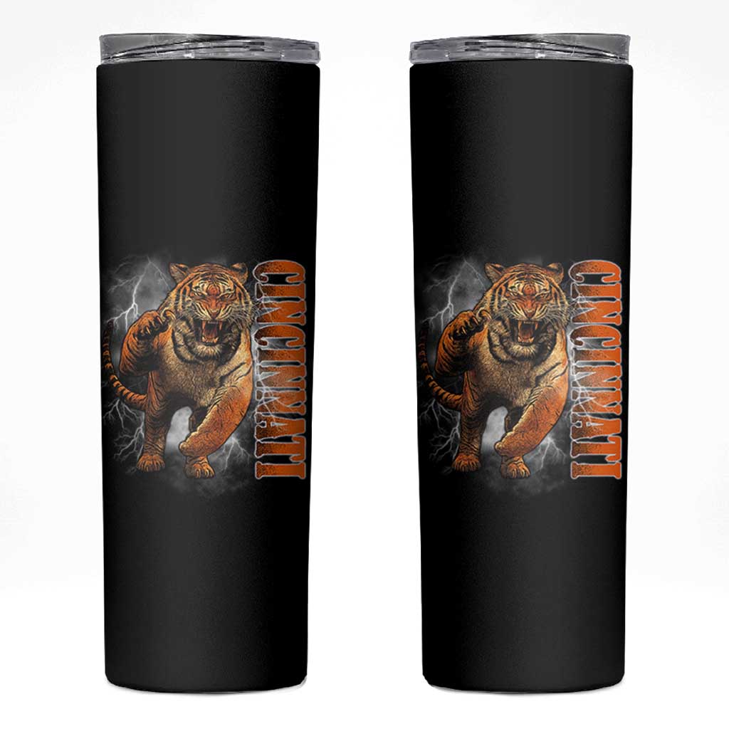 Cincinnati Tiger Skinny Tumbler Bootleg Vintage - Wonder Print Shop