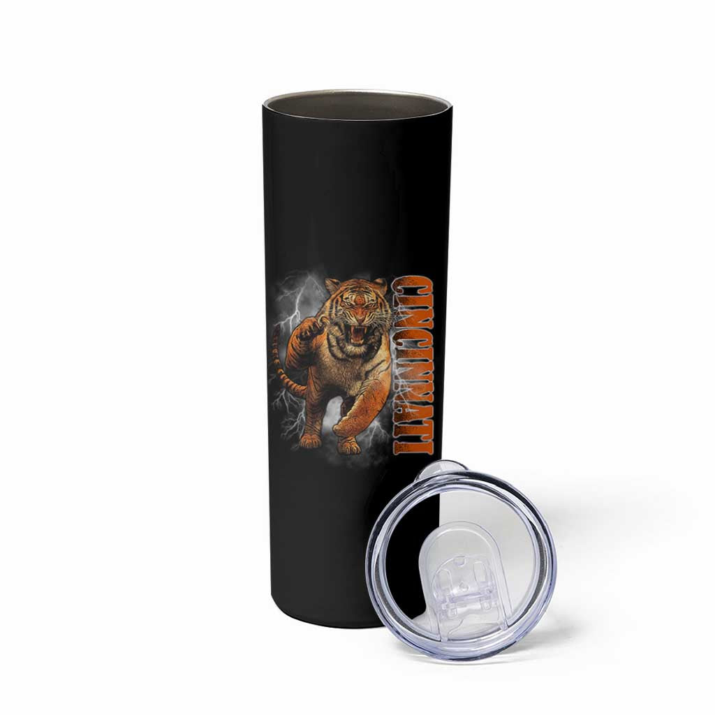 Cincinnati Tiger Skinny Tumbler Bootleg Vintage - Wonder Print Shop