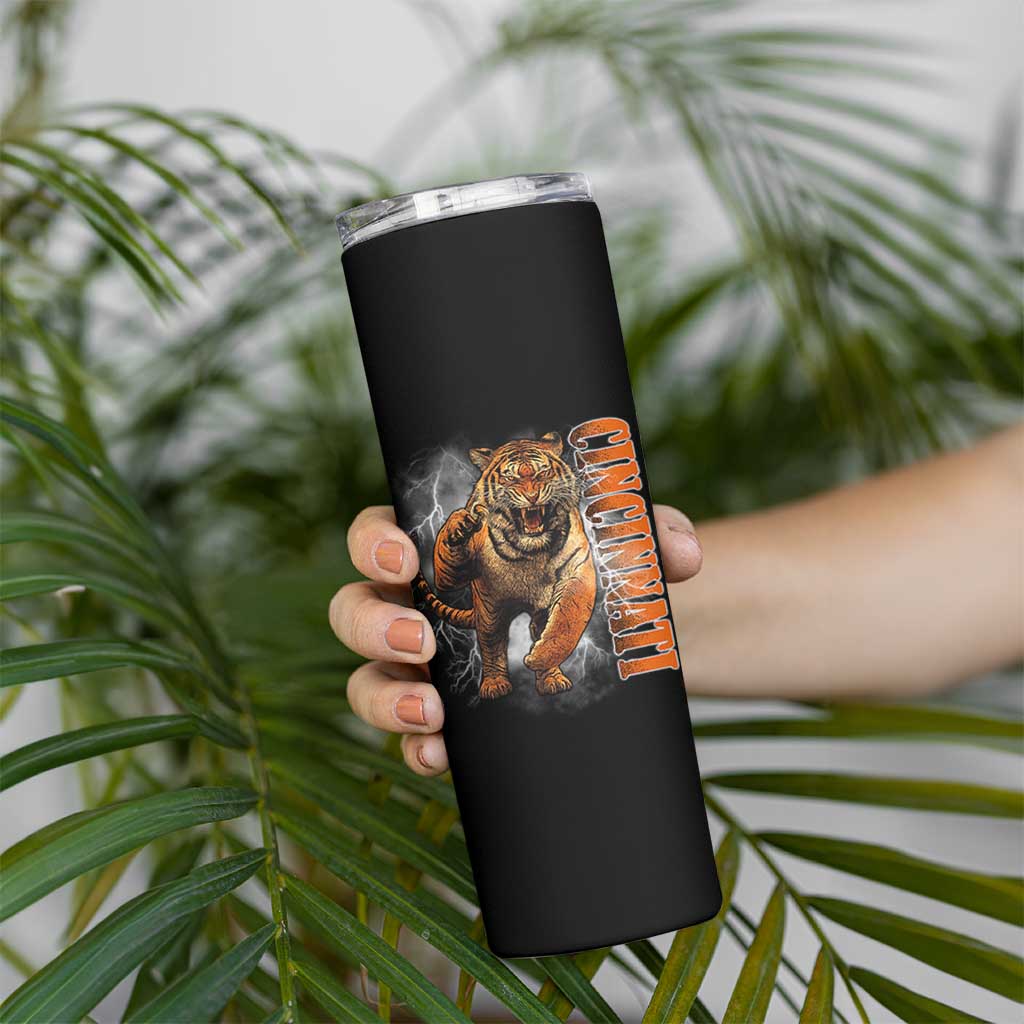 Cincinnati Tiger Skinny Tumbler Bootleg Vintage - Wonder Print Shop