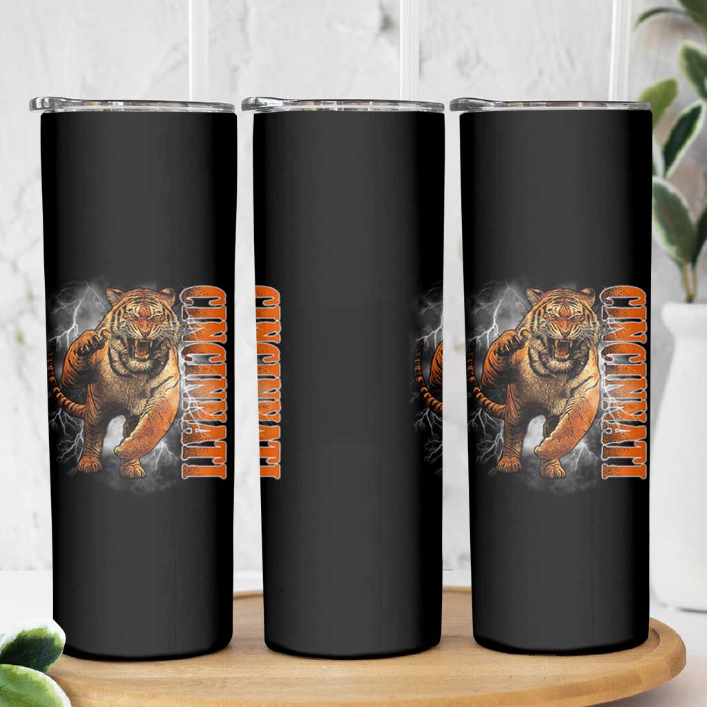 Cincinnati Tiger Skinny Tumbler Bootleg Vintage - Wonder Print Shop