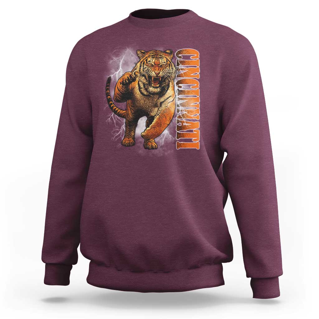 Cincinnati Tiger Sweatshirt Bootleg Vintage - Wonder Print Shop