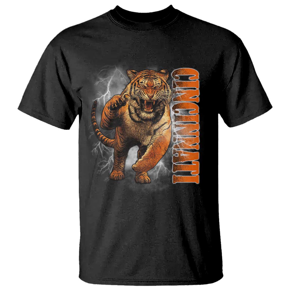 Cincinnati Tiger T Shirt Bootleg Vintage - Wonder Print Shop