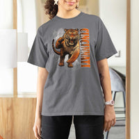 Cincinnati Tiger T Shirt For Women Bootleg Vintage - Wonder Print Shop