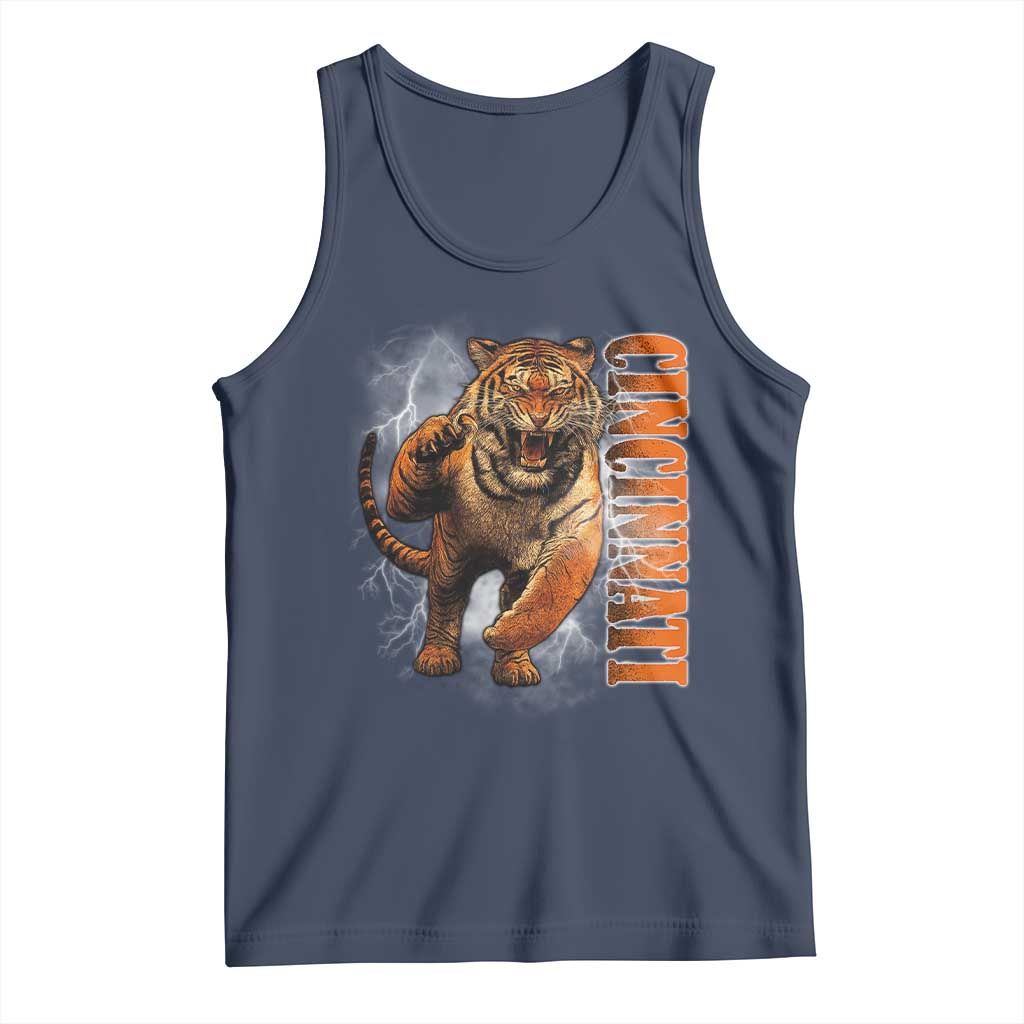 Cincinnati Tiger Tank Top Bootleg Vintage - Wonder Print Shop