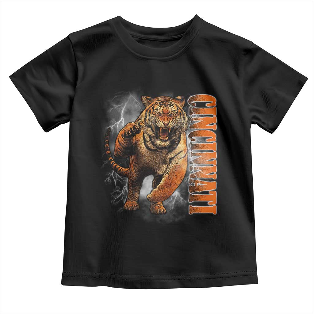 Cincinnati Tiger Toddler T Shirt Bootleg Vintage - Wonder Print Shop