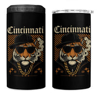 Cincinnati Tiger 4 in 1 Can Cooler Tumbler Retro Vintage Mascot Sports Fan - Wonder Print Shop