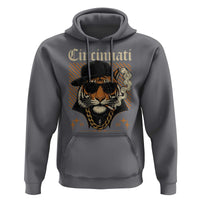 Cincinnati Tiger Hoodie Retro Vintage Mascot Sports Fan - Wonder Print Shop