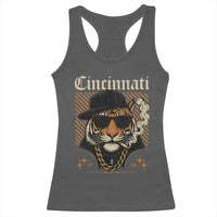 Cincinnati Tiger Racerback Tank Top Retro Vintage Mascot Sports Fan - Wonder Print Shop