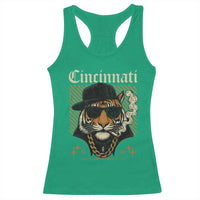 Cincinnati Tiger Racerback Tank Top Retro Vintage Mascot Sports Fan - Wonder Print Shop