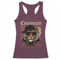 Cincinnati Tiger Racerback Tank Top Retro Vintage Mascot Sports Fan - Wonder Print Shop