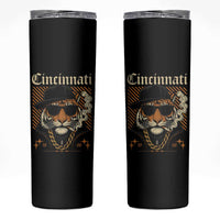Cincinnati Tiger Skinny Tumbler Retro Vintage Mascot Sports Fan - Wonder Print Shop