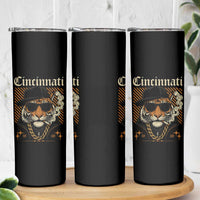 Cincinnati Tiger Skinny Tumbler Retro Vintage Mascot Sports Fan - Wonder Print Shop