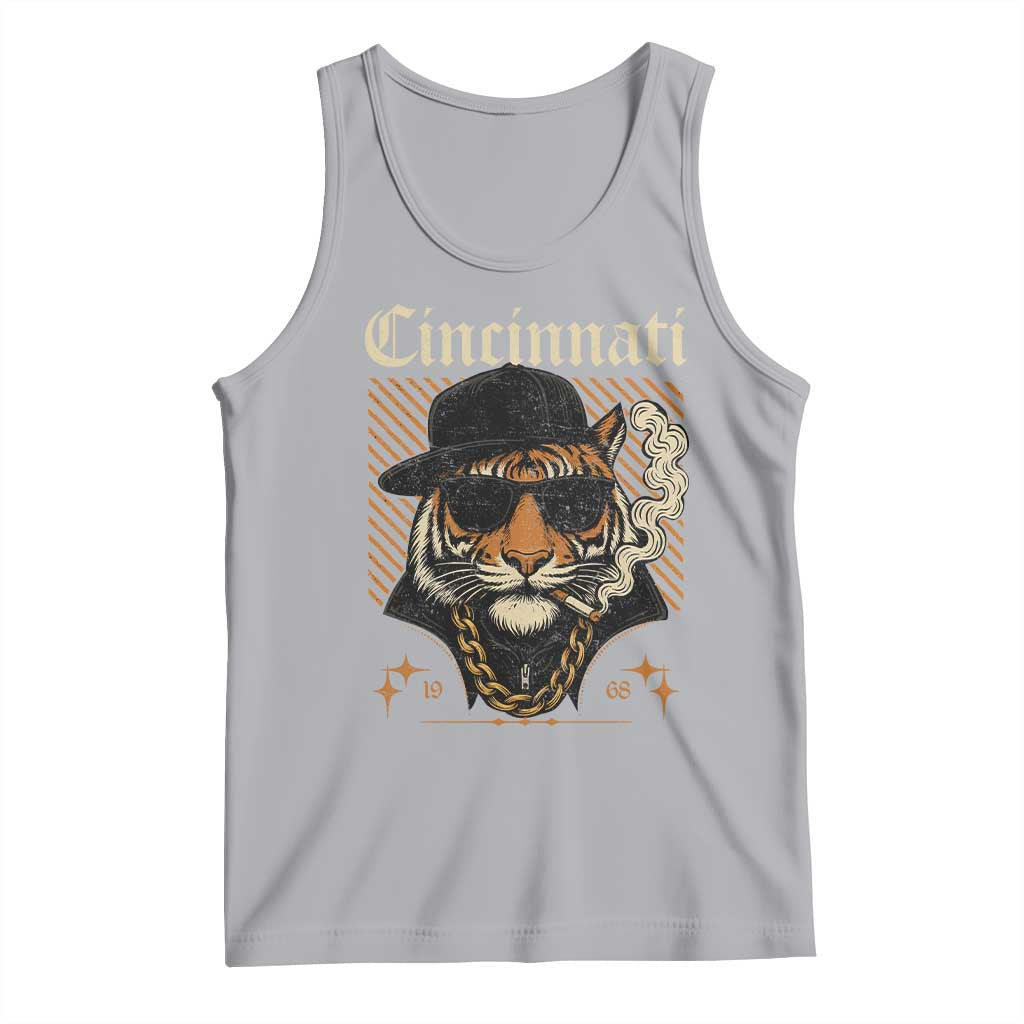 Cincinnati Tiger Tank Top Retro Vintage Mascot Sports Fan - Wonder Print Shop