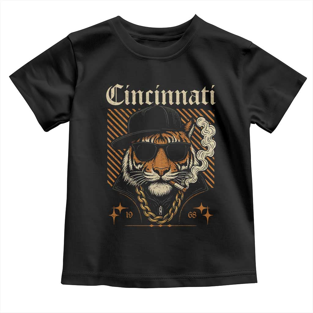 Cincinnati Tiger Toddler T Shirt Retro Vintage Mascot Sports Fan - Wonder Print Shop
