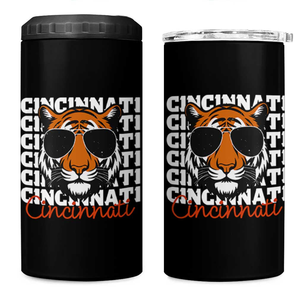 Cincinnati Tiger 4 in 1 Can Cooler Tumbler Retro Vintage Novelty Sports Fan - Wonder Print Shop