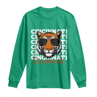 Cincinnati Tiger Long Sleeve Shirt Retro Vintage Novelty Sports Fan - Wonder Print Shop