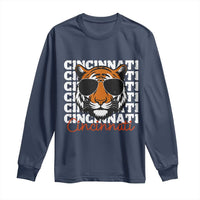 Cincinnati Tiger Long Sleeve Shirt Retro Vintage Novelty Sports Fan - Wonder Print Shop