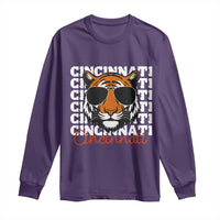 Cincinnati Tiger Long Sleeve Shirt Retro Vintage Novelty Sports Fan - Wonder Print Shop
