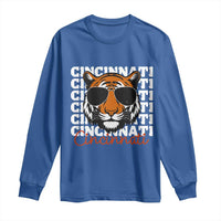 Cincinnati Tiger Long Sleeve Shirt Retro Vintage Novelty Sports Fan - Wonder Print Shop