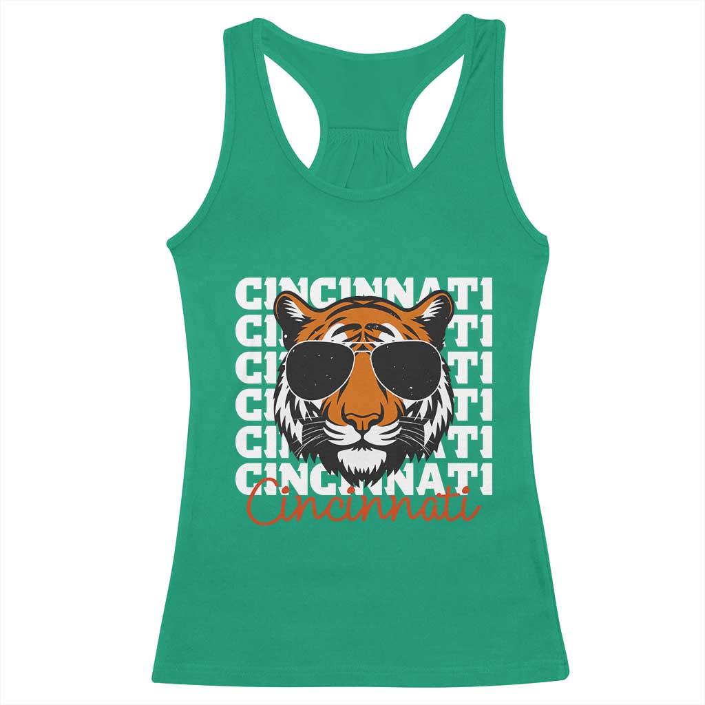 Cincinnati Tiger Racerback Tank Top Retro Vintage Novelty Sports Fan - Wonder Print Shop