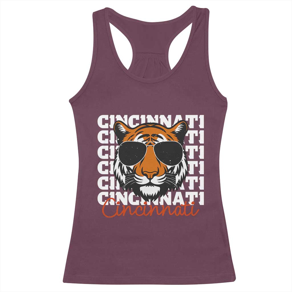 Cincinnati Tiger Racerback Tank Top Retro Vintage Novelty Sports Fan - Wonder Print Shop