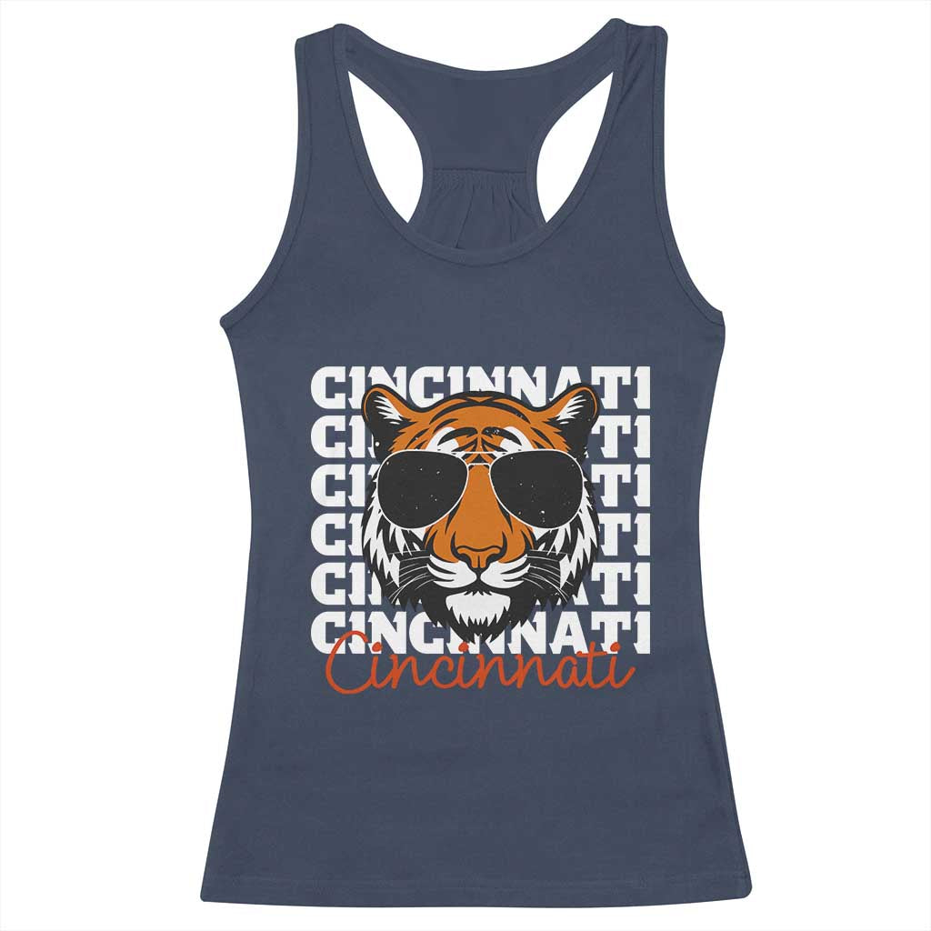Cincinnati Tiger Racerback Tank Top Retro Vintage Novelty Sports Fan - Wonder Print Shop