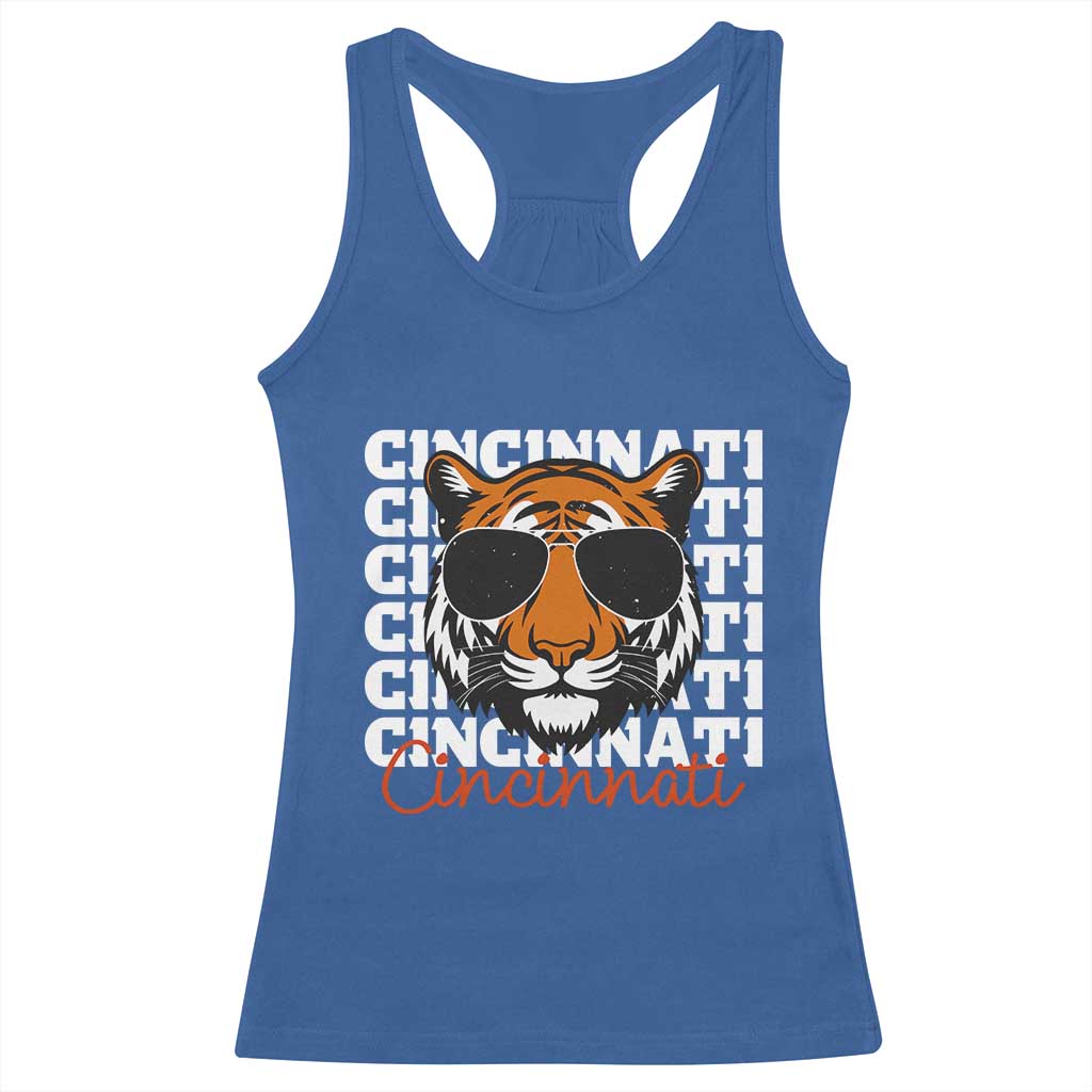 Cincinnati Tiger Racerback Tank Top Retro Vintage Novelty Sports Fan - Wonder Print Shop