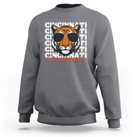 Cincinnati Tiger Sweatshirt Retro Vintage Novelty Sports Fan - Wonder Print Shop