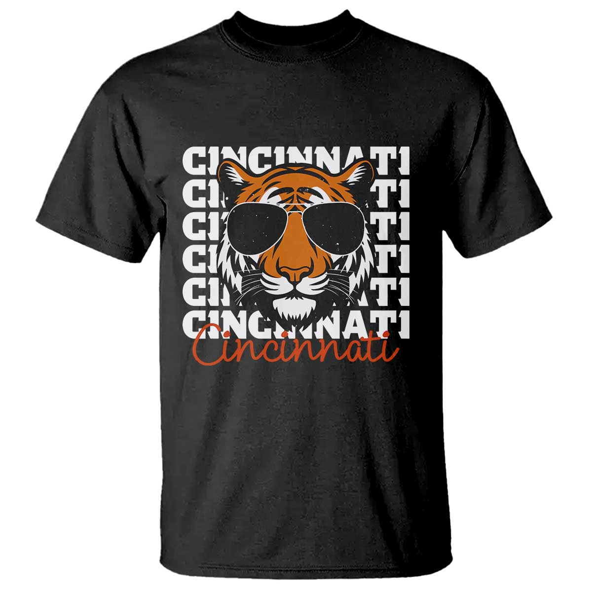 Cincinnati Tiger T Shirt Retro Vintage Novelty Sports Fan - Wonder Print Shop