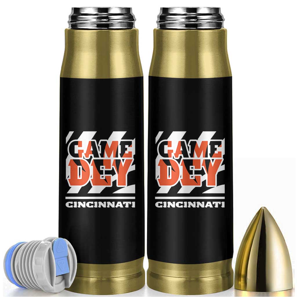 Cincinnati Bullet Tumbler Retro Vintage Game Dey White Stripes - Wonder Print Shop