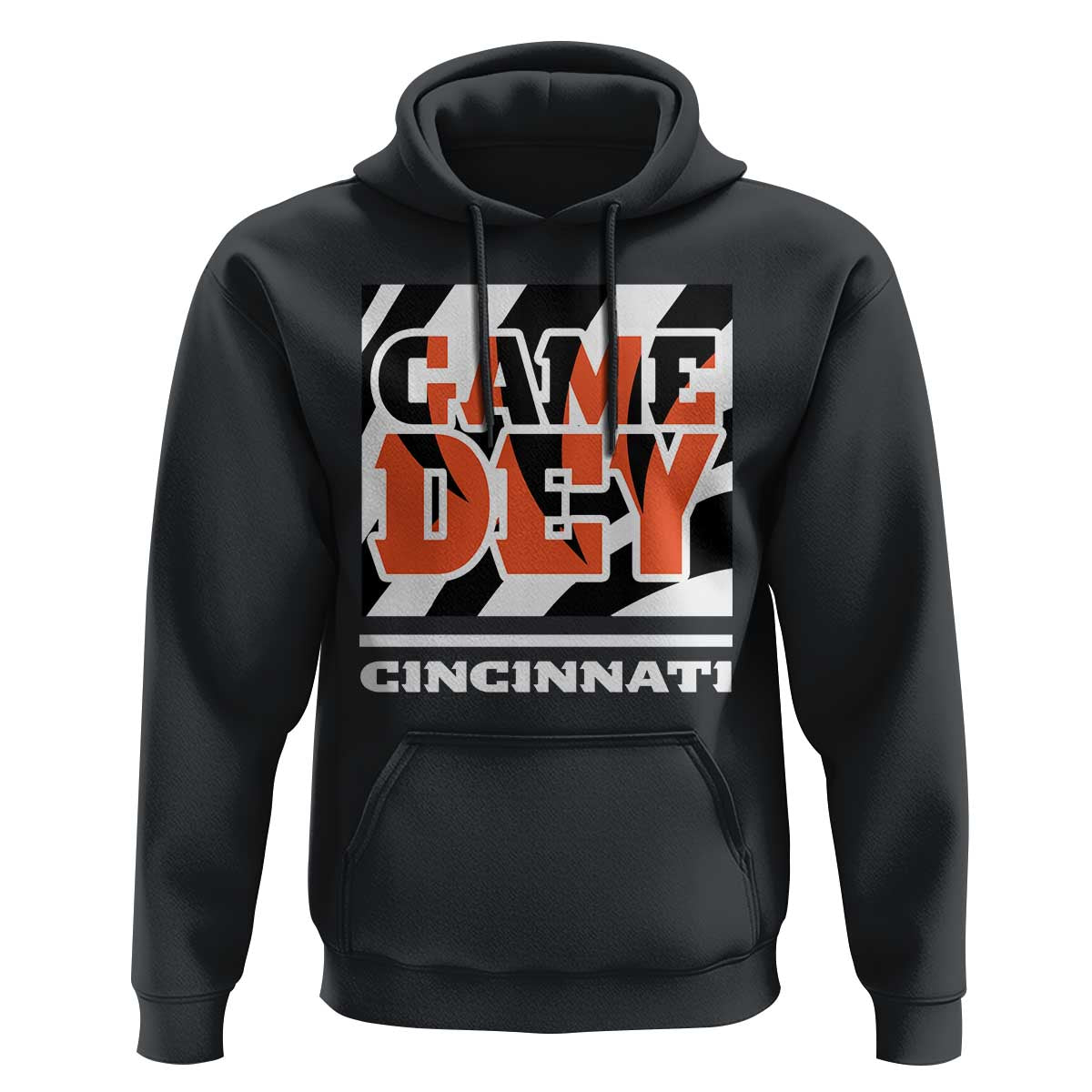 Cincinnati Hoodie Retro Vintage Game Dey White Stripes - Wonder Print Shop