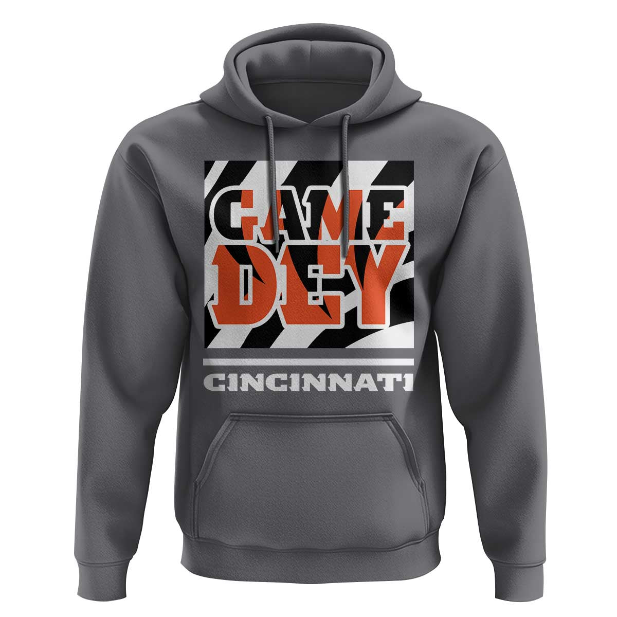 Cincinnati Hoodie Retro Vintage Game Dey White Stripes - Wonder Print Shop