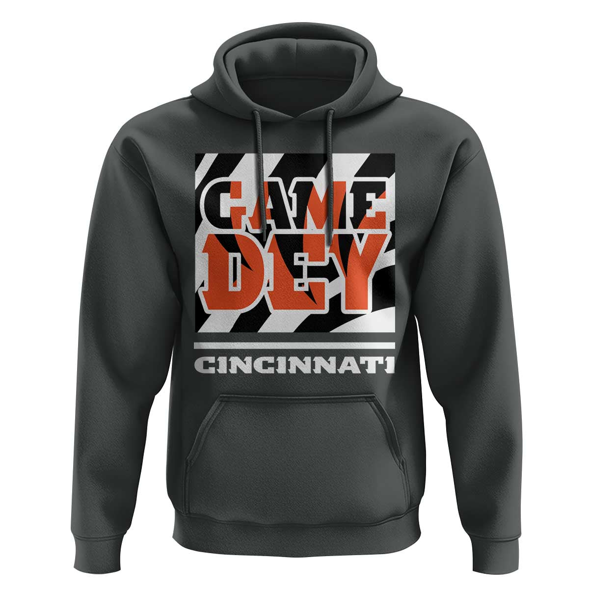 Cincinnati Hoodie Retro Vintage Game Dey White Stripes - Wonder Print Shop
