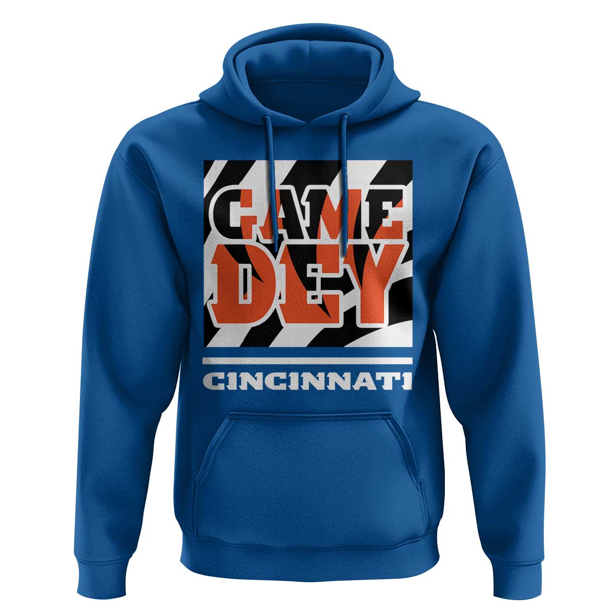Cincinnati Hoodie Retro Vintage Game Dey White Stripes - Wonder Print Shop