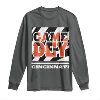 Cincinnati Long Sleeve Shirt Retro Vintage Game Dey White Stripes - Wonder Print Shop