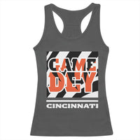 Cincinnati Racerback Tank Top Retro Vintage Game Dey White Stripes - Wonder Print Shop