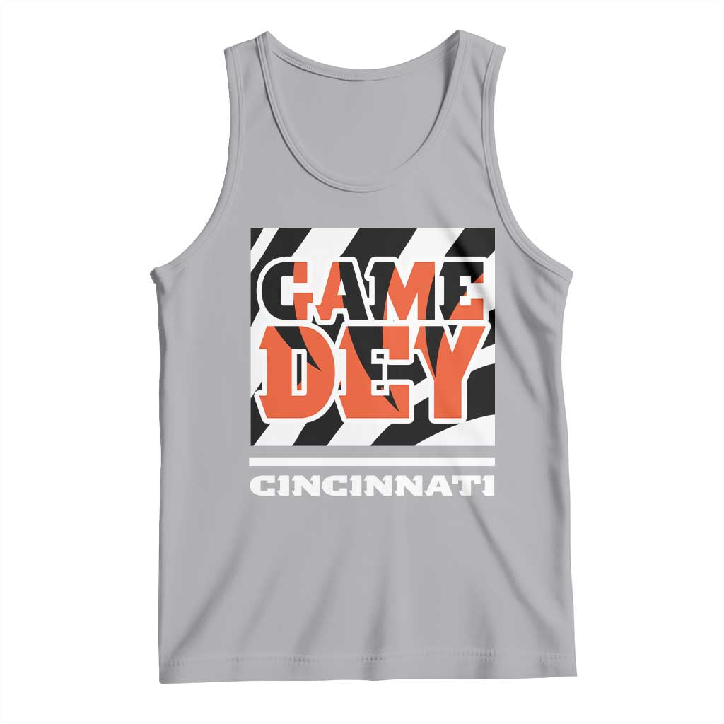 Cincinnati Tank Top Retro Vintage Game Dey White Stripes - Wonder Print Shop