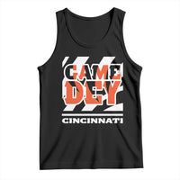 Cincinnati Tank Top Retro Vintage Game Dey White Stripes - Wonder Print Shop