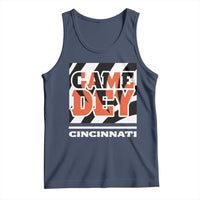 Cincinnati Tank Top Retro Vintage Game Dey White Stripes - Wonder Print Shop
